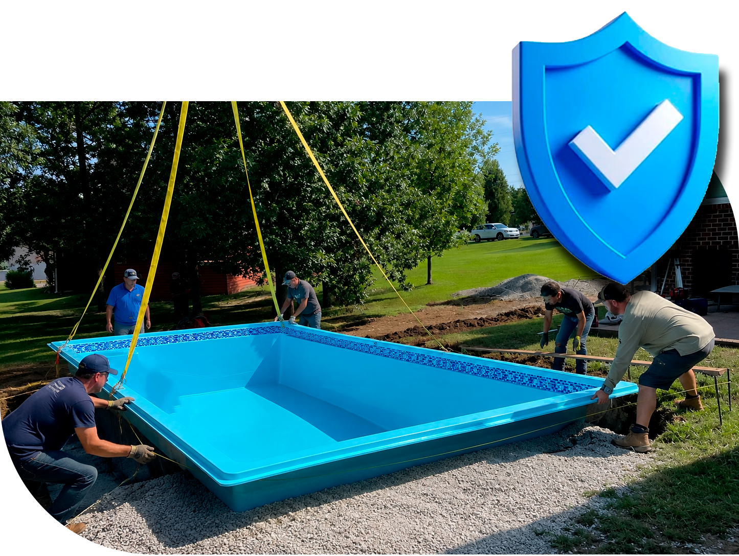 Instalação completa de piscina